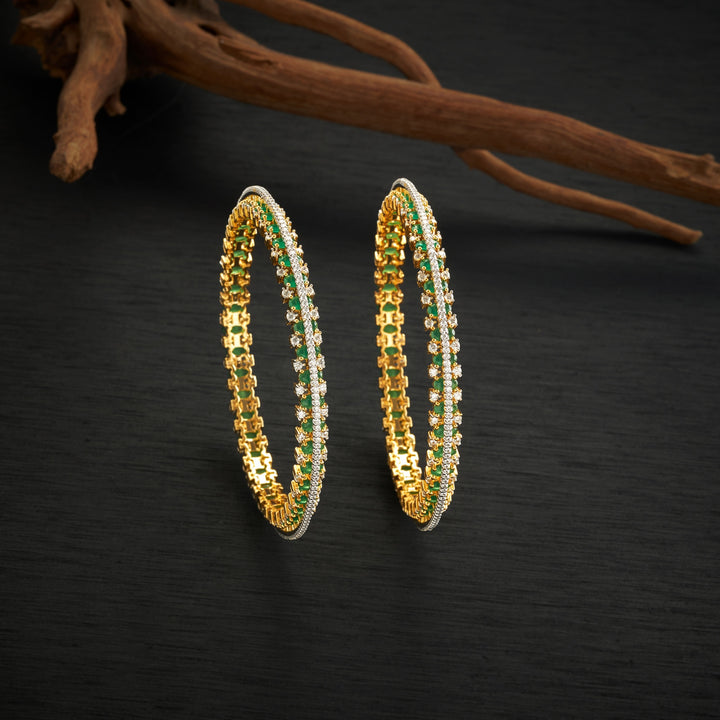 Regal Green CZ Bangles