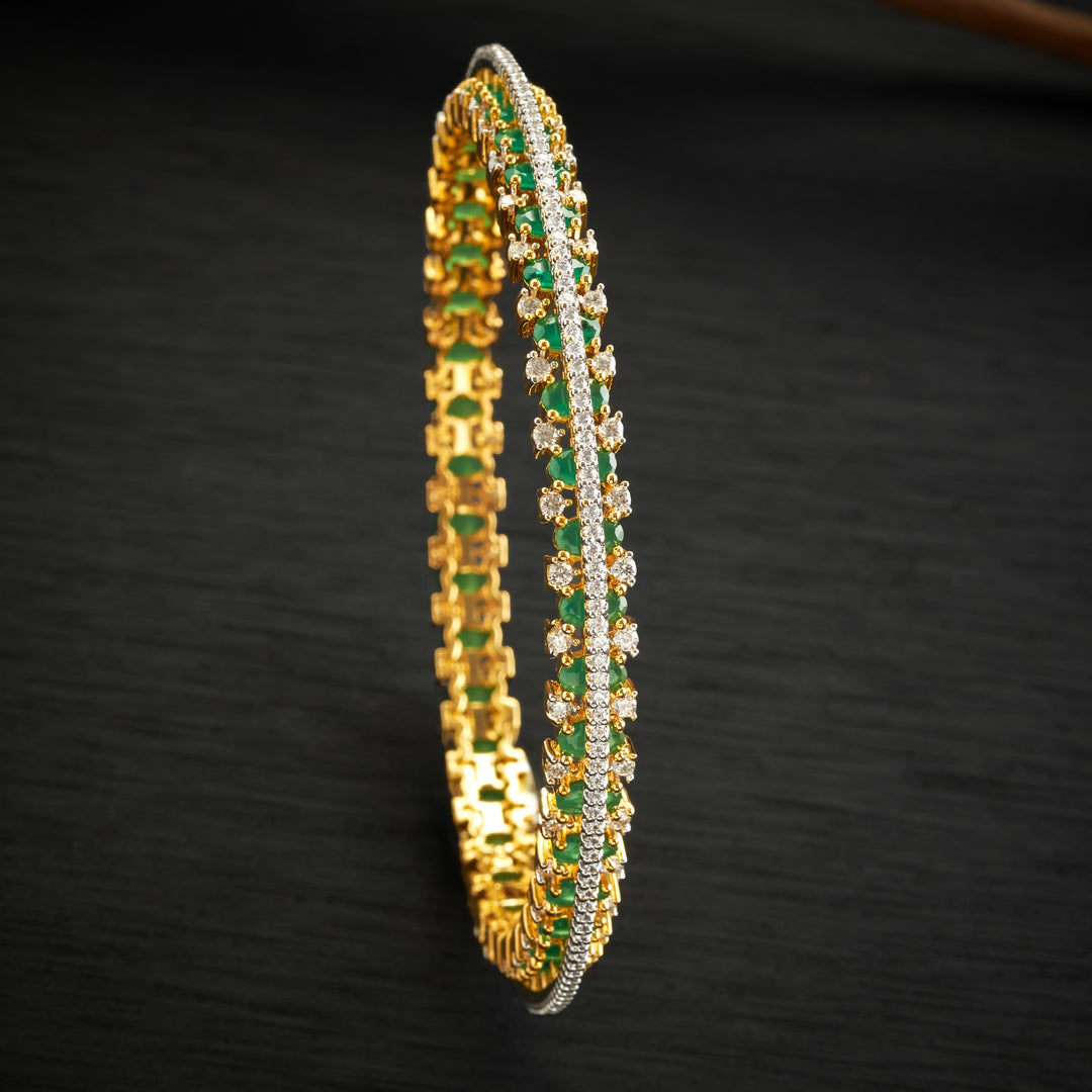 Regal Green CZ Bangles