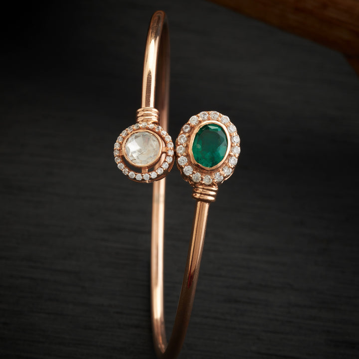 Panna Noor Moissanite Kada