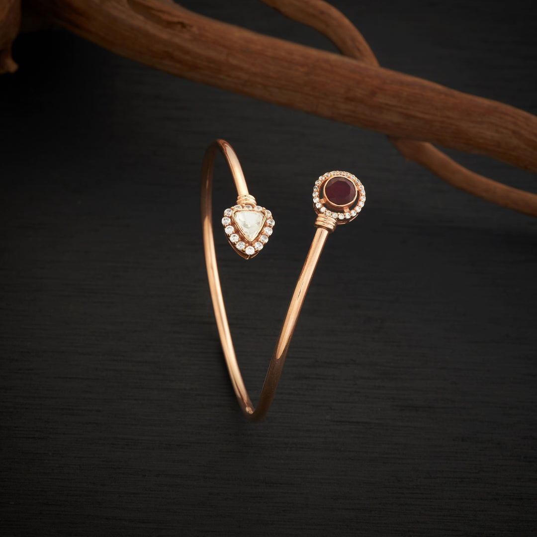 Crimson Luxe Moissanite Kada