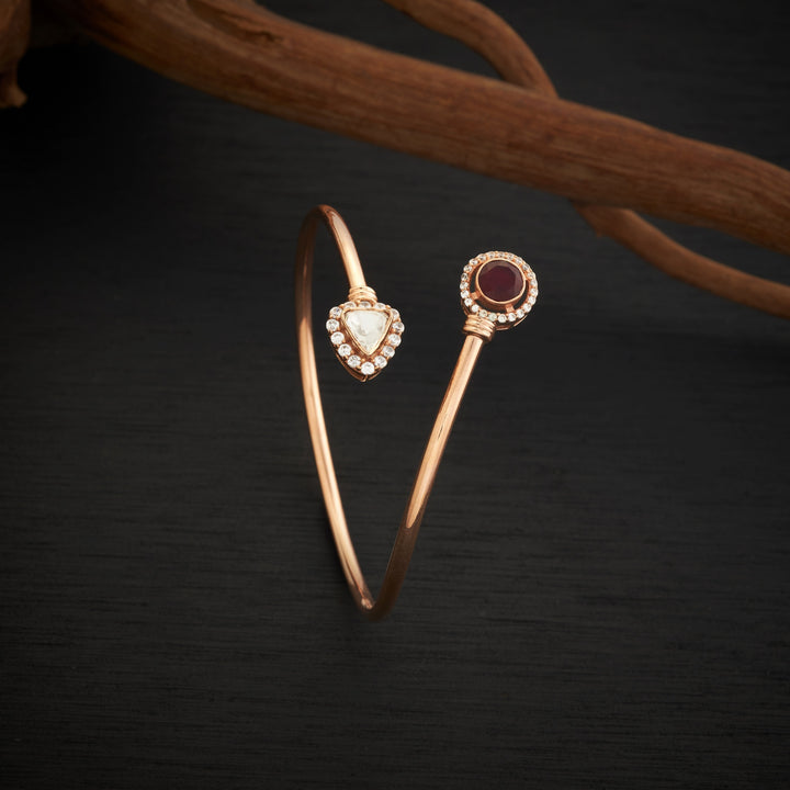 Crimson Luxe Moissanite Kada