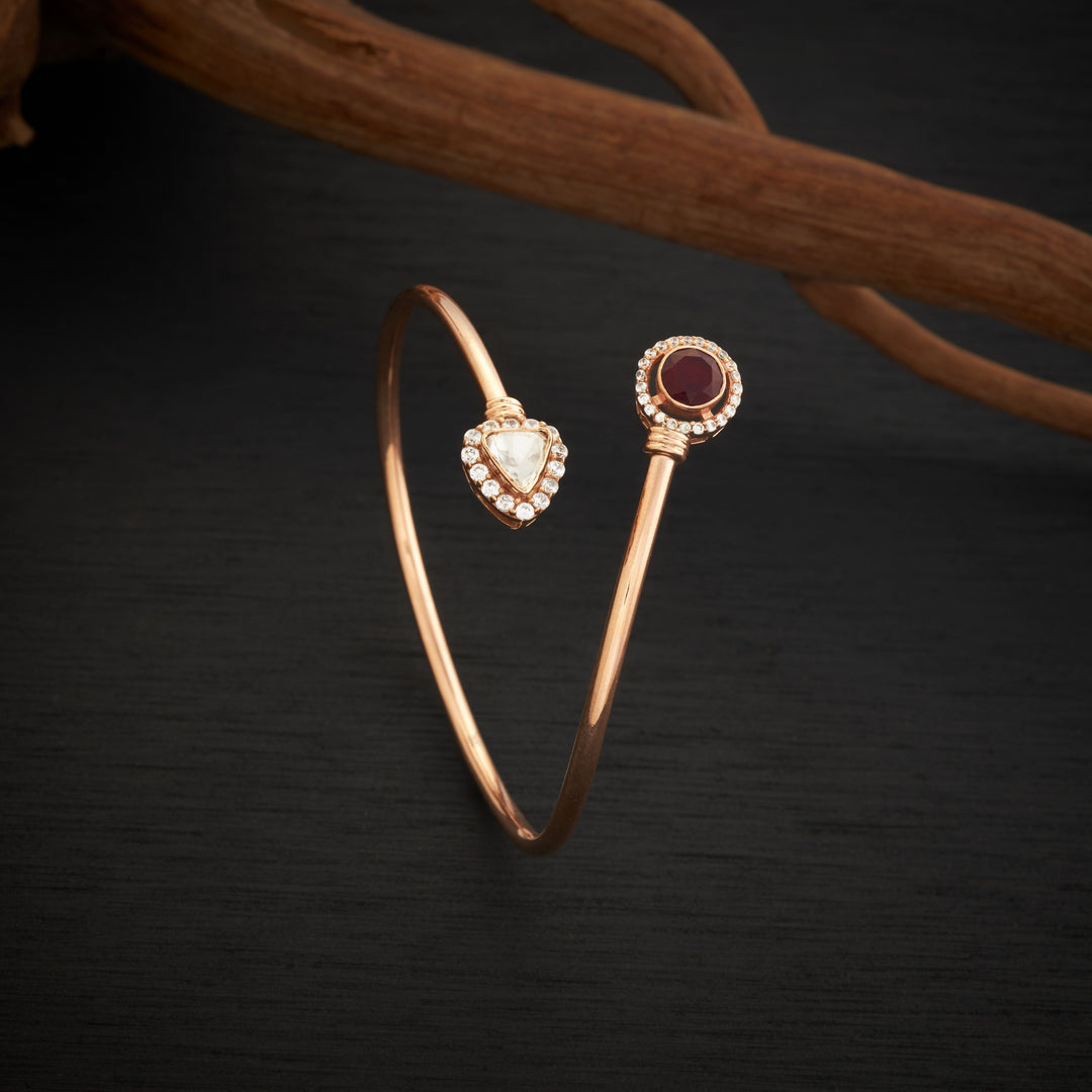 Crimson Luxe Moissanite Kada
