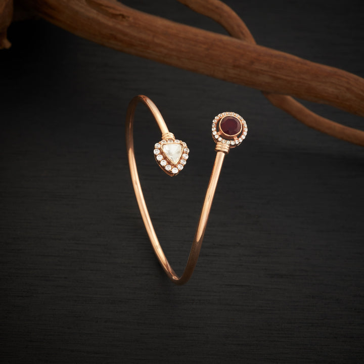 Crimson Luxe Moissanite Kada