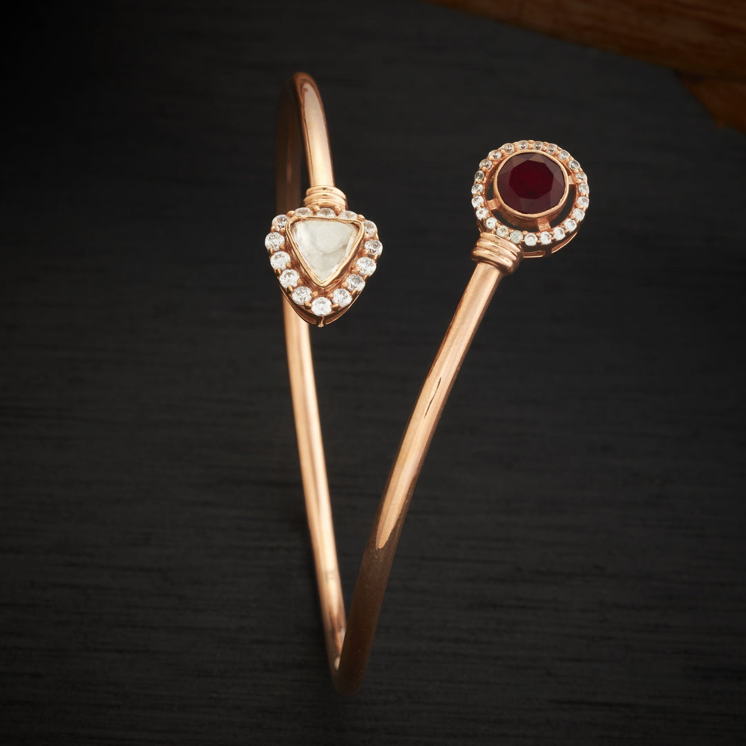 Crimson Luxe Moissanite Kada