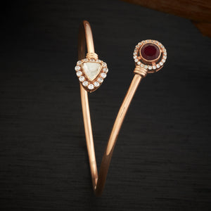 Crimson Luxe Moissanite Kada