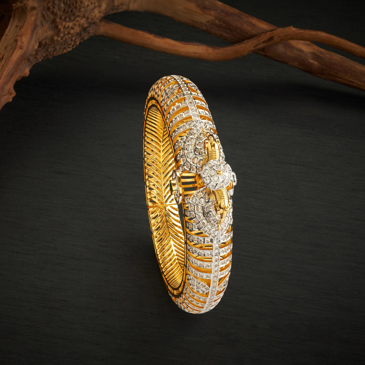 Peacock Charm CZ Kada