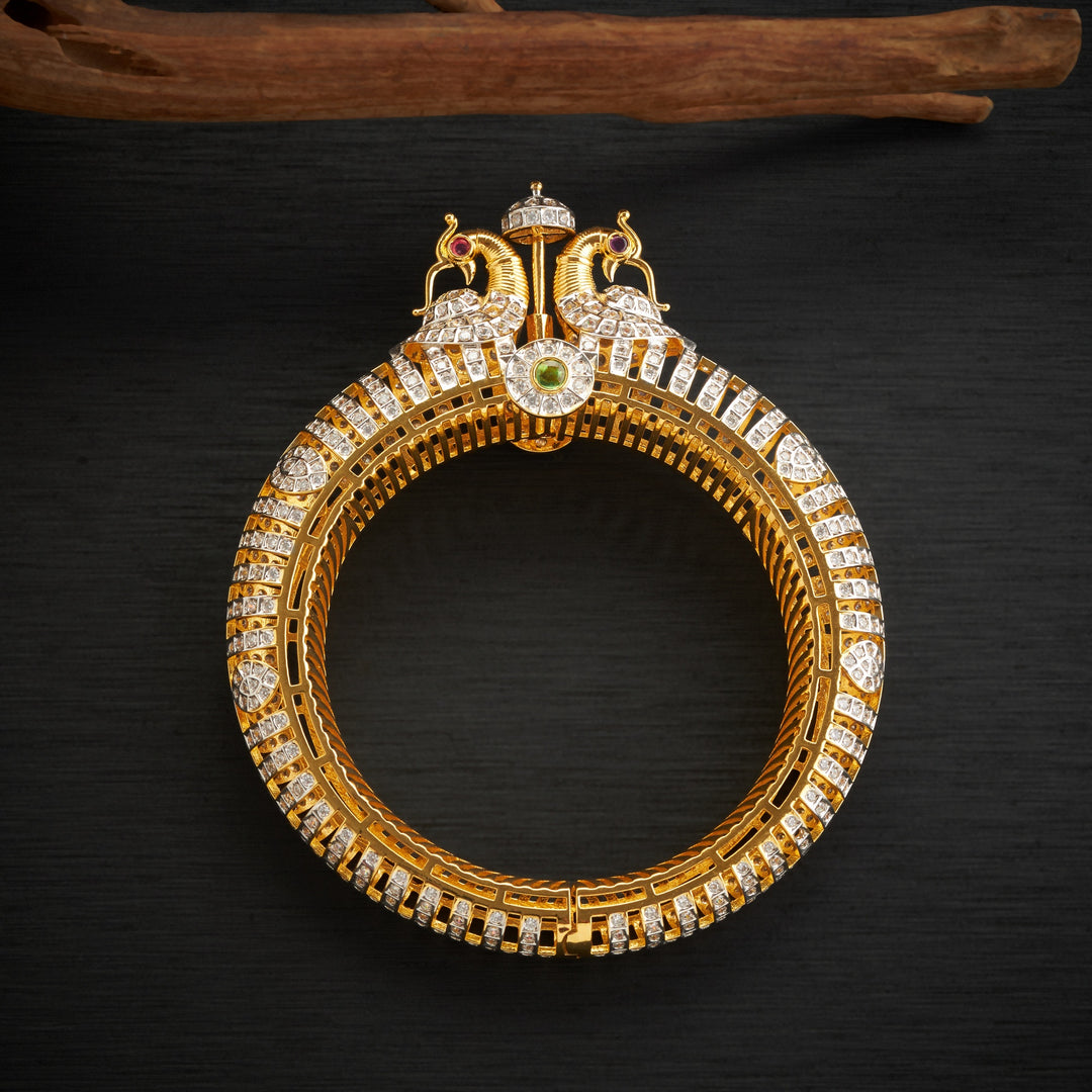 Peacock Charm CZ Kada