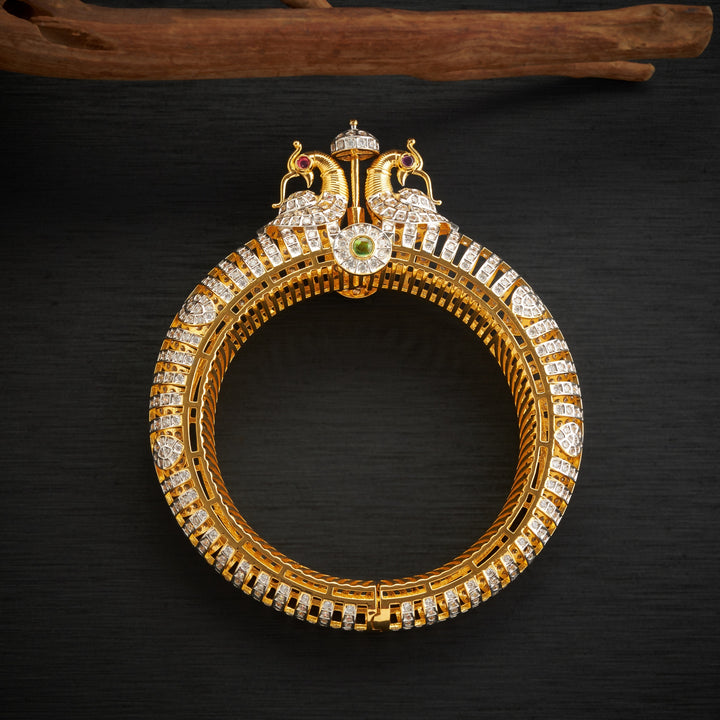Peacock Charm CZ Kada