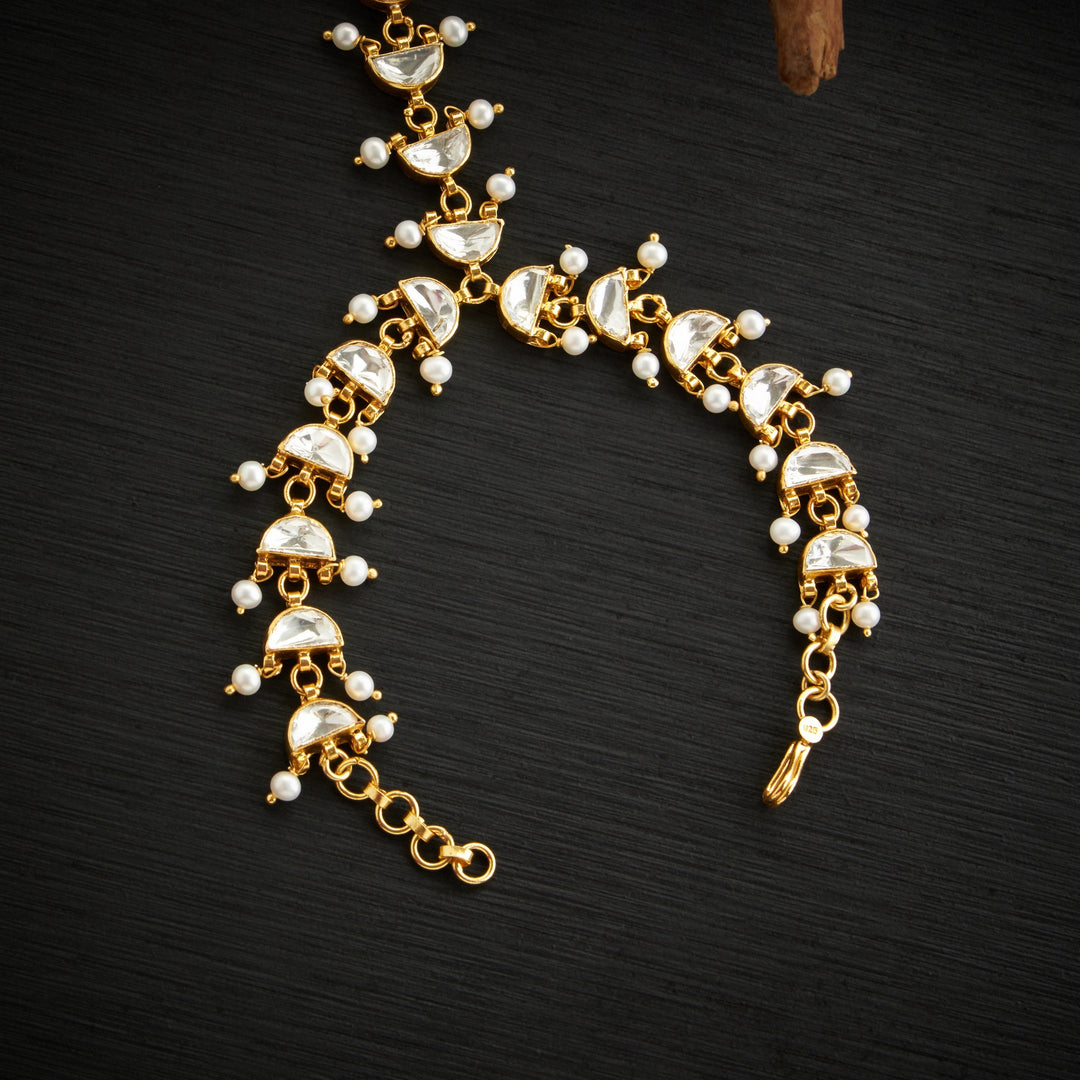 Pearl Elite Moissanite Haath Phool