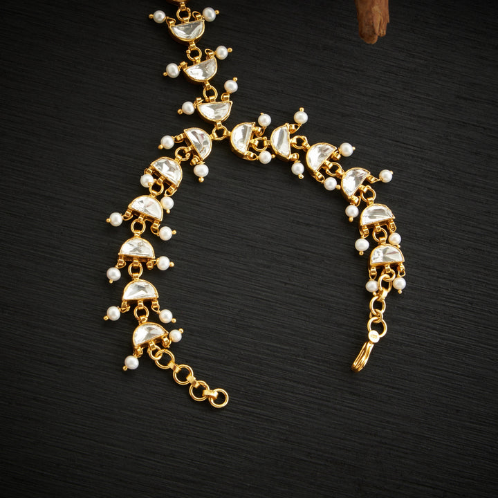 Pearl Elite Moissanite Haath Phool