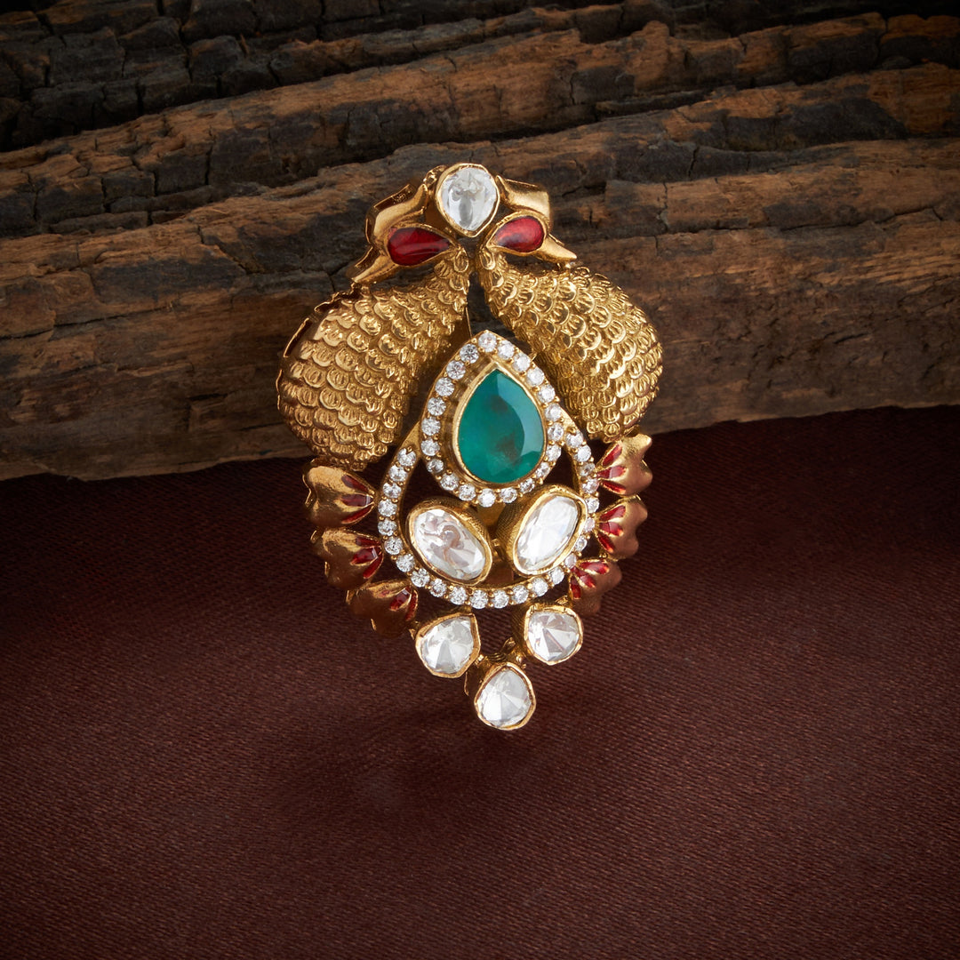 Peacock Majesty Victorian Pendant Set