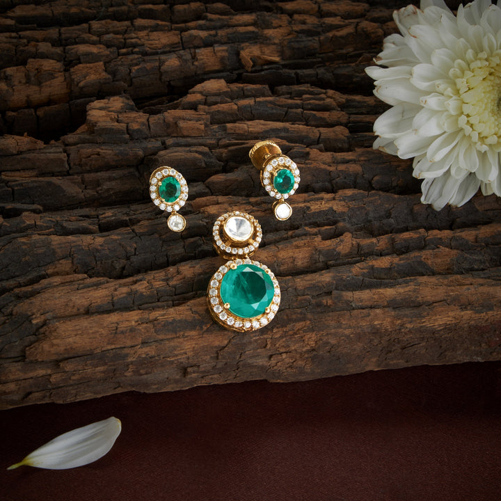 Windsor Green Victorian Pendant Set