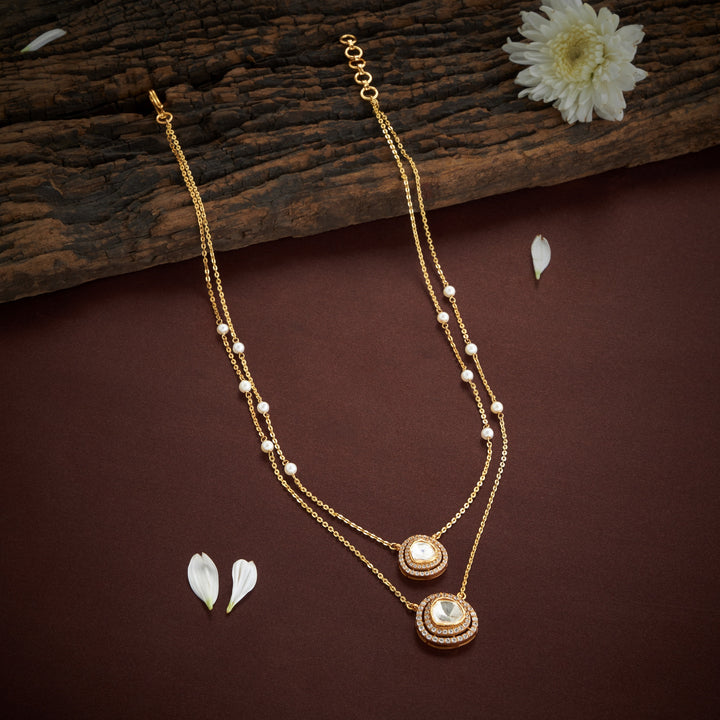 Aurora Layers Moissanite Chain Pendant