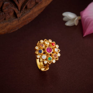 Navratni-Floraa Stone Ring