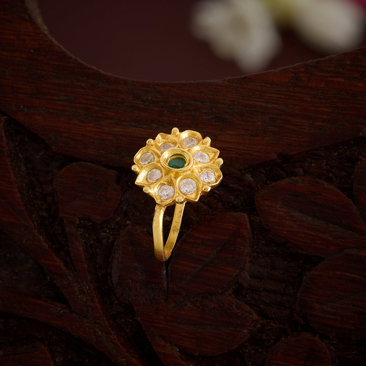 Hara-Phool Stone Nose Pin