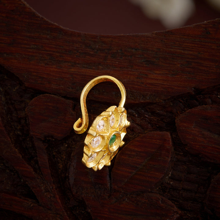 Hara-Phool Stone Nose Pin