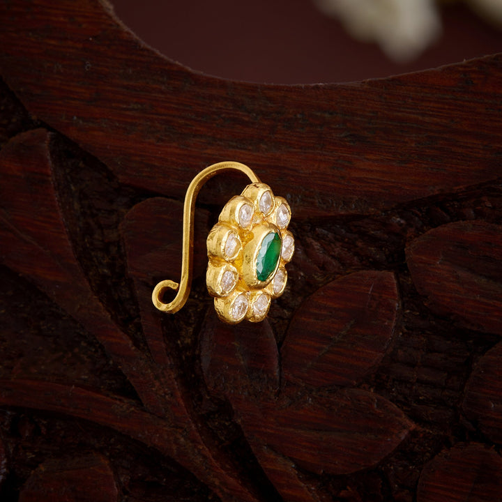 Botanical Bloom Stone Nose Pin