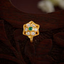 Verdant Bloom Stone Nose Pin