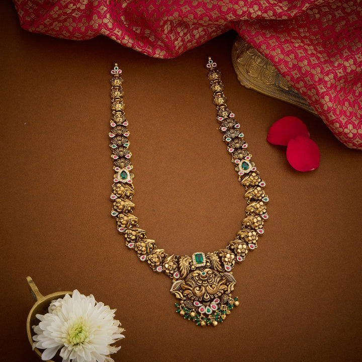 Kalasha-Phool Nakshi Necklace