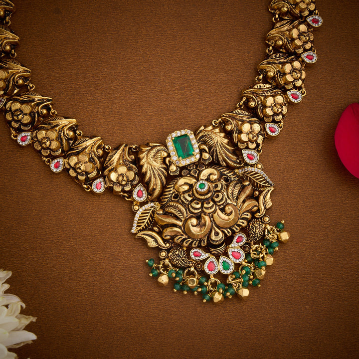 Kalasha-Phool Nakshi Necklace