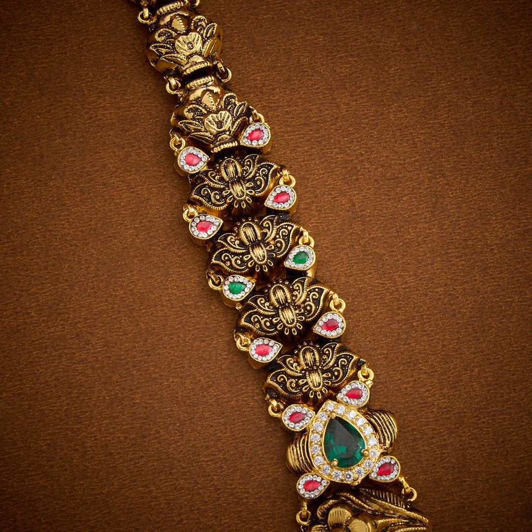 Kalasha-Phool Nakshi Necklace