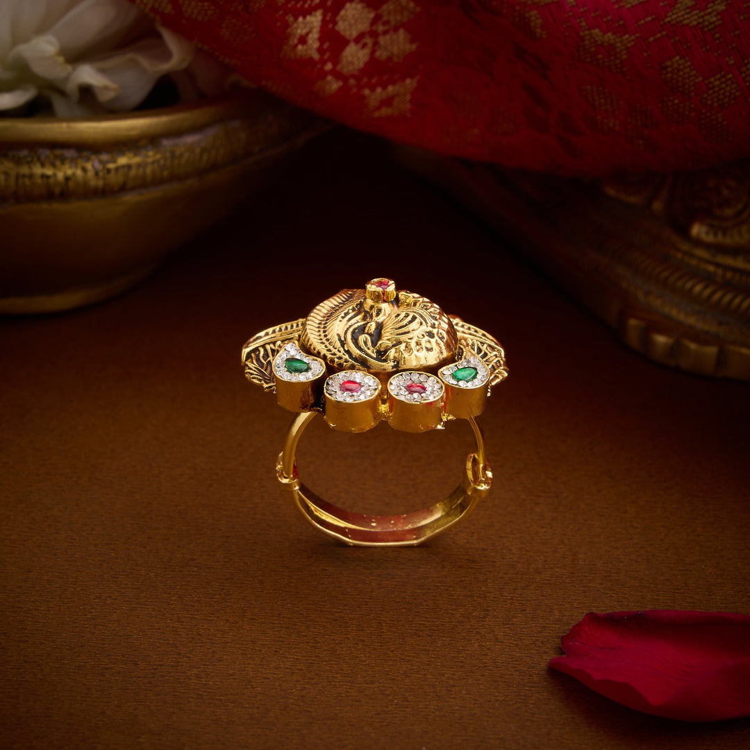 Moraya Adjustable Nakshi Ring