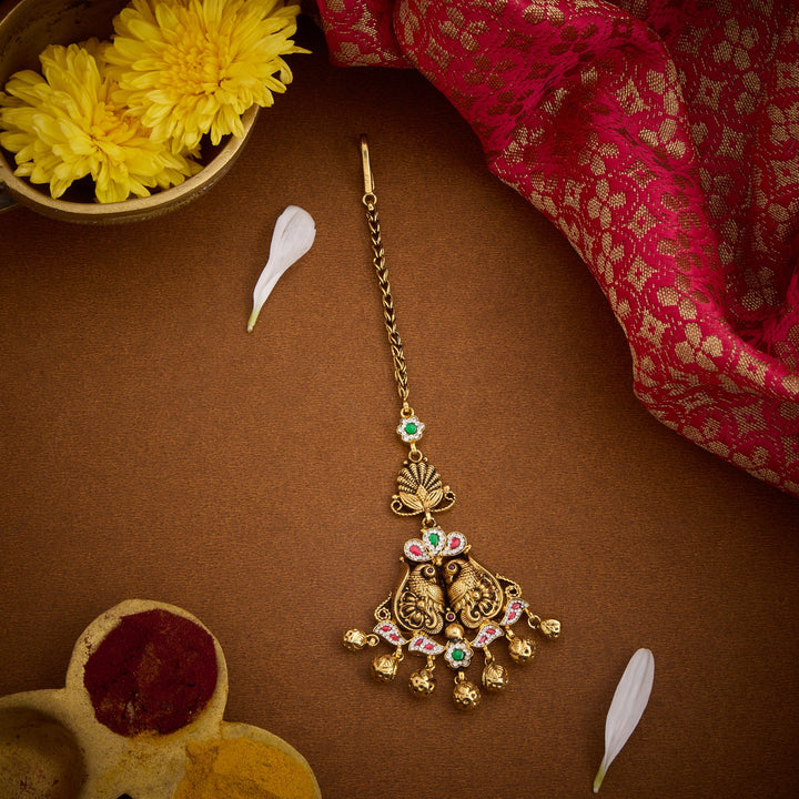 Pavani-Mor Nakshi Maang Tikka