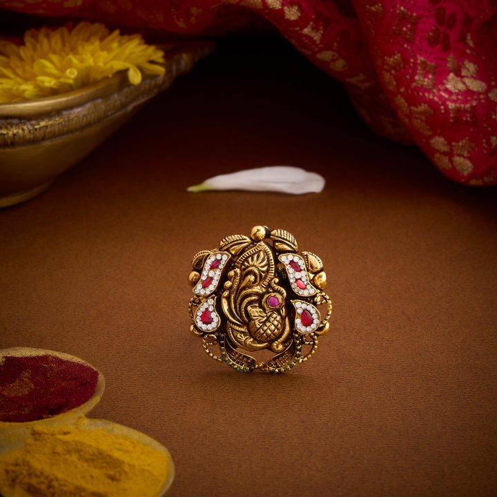 Rajnavi Nakshi Adjustable Ring