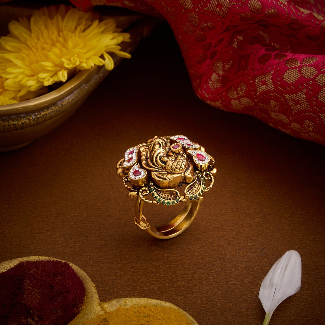 Rajnavi Nakshi Adjustable Ring