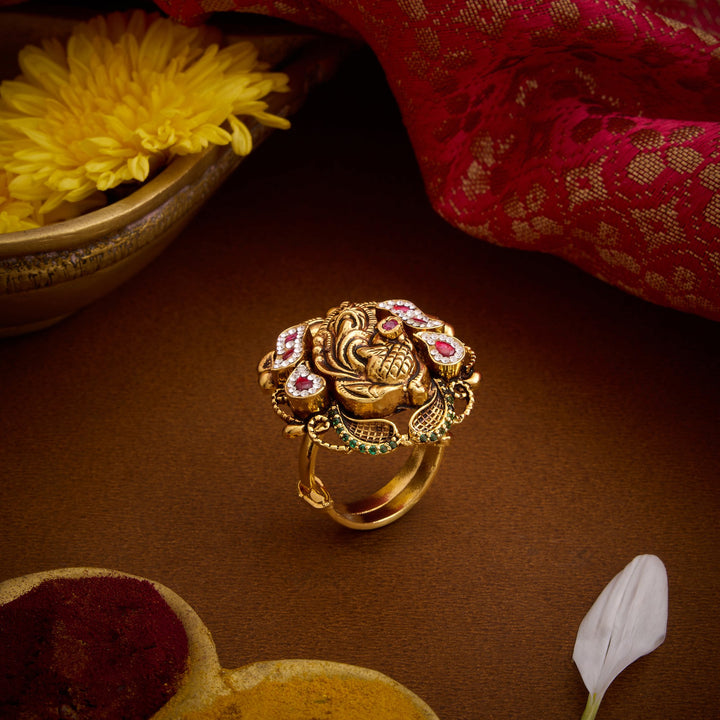 Rajnavi Nakshi Adjustable Ring
