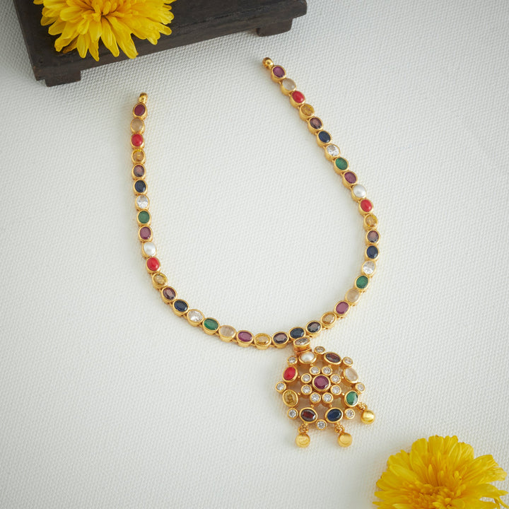Manika Stone Short Necklace
