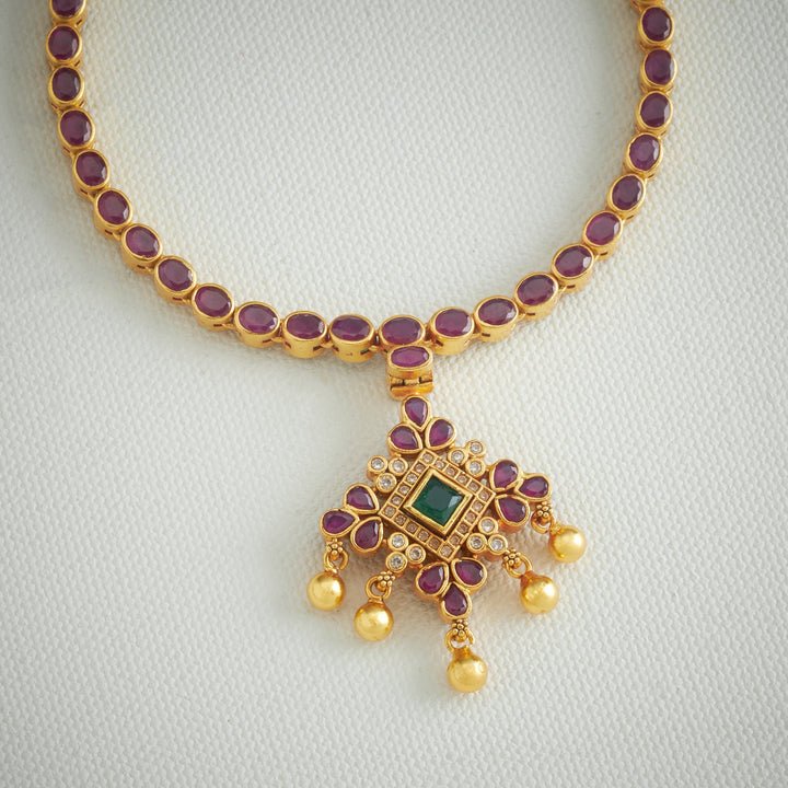 Manika-Panna Reversible Stone Necklace