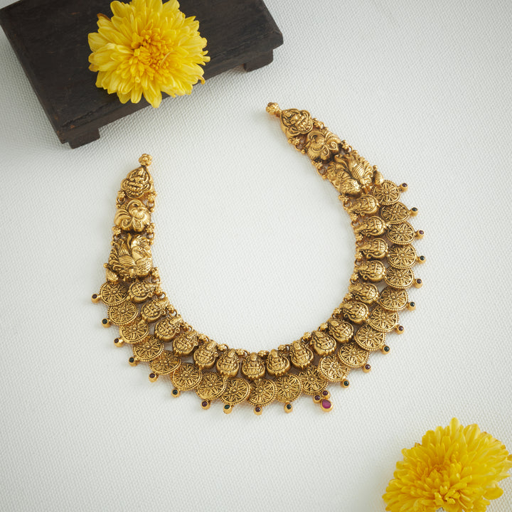 Tulasi Kasu Temple Necklace