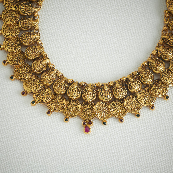 Tulasi Kasu Temple Necklace