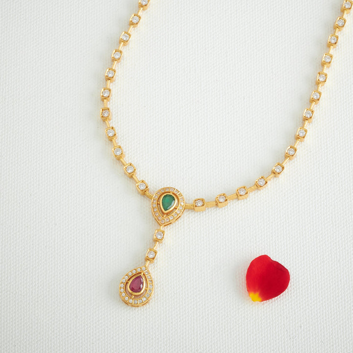 Pear Of Stone Necklace