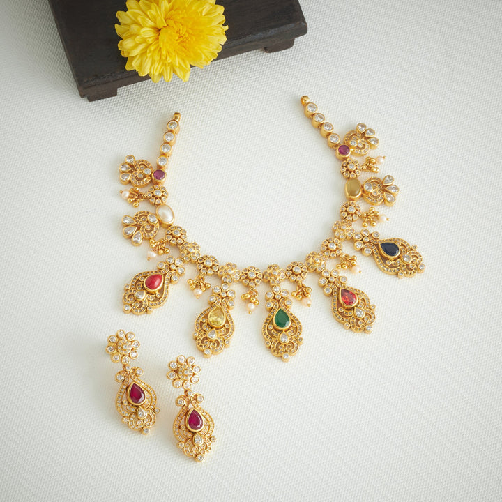 Nine-Stone Necklace Set