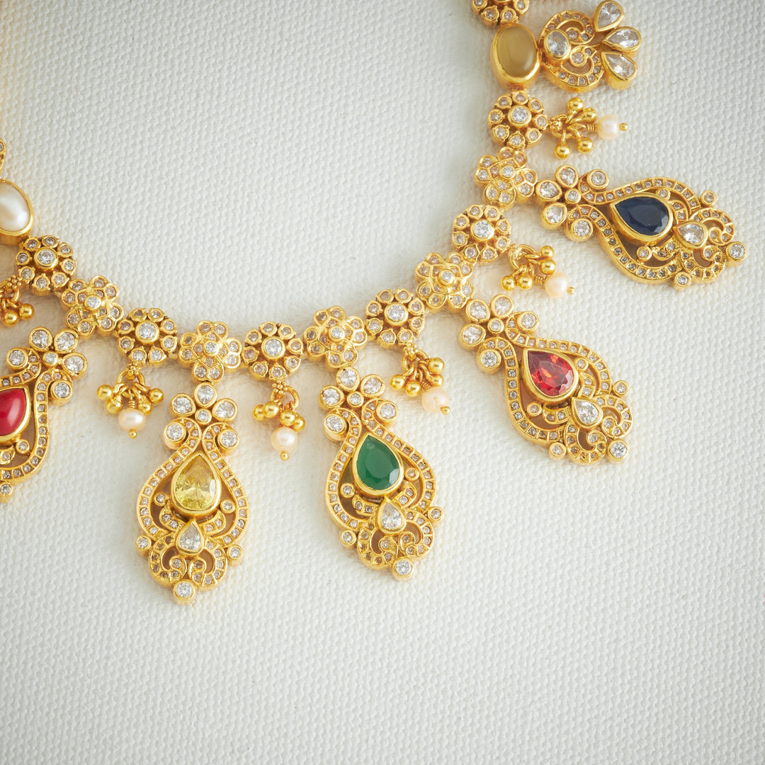 Nine-Stone Necklace Set