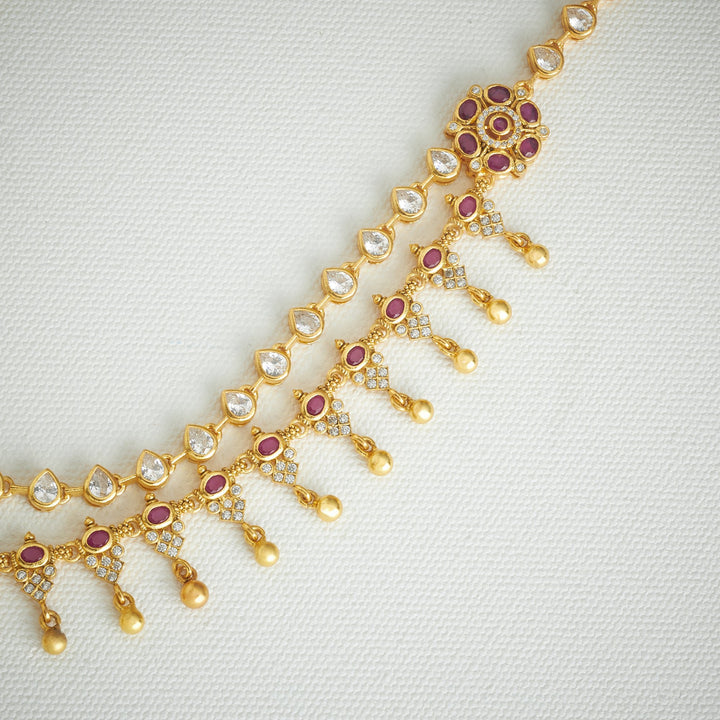 Padma-Manika Temple Necklace