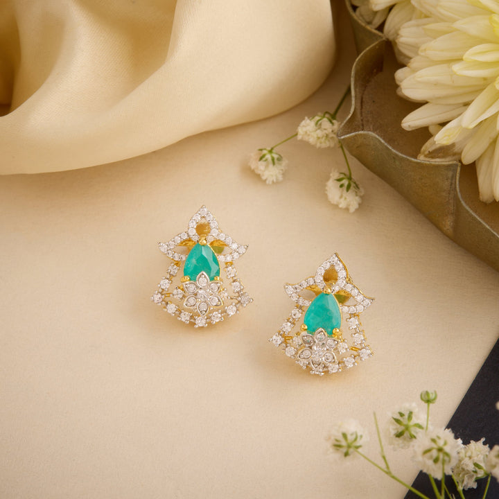 Elara Pear CZ Studs