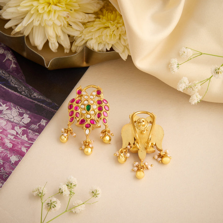 Twin-Eagle Kundan Studs