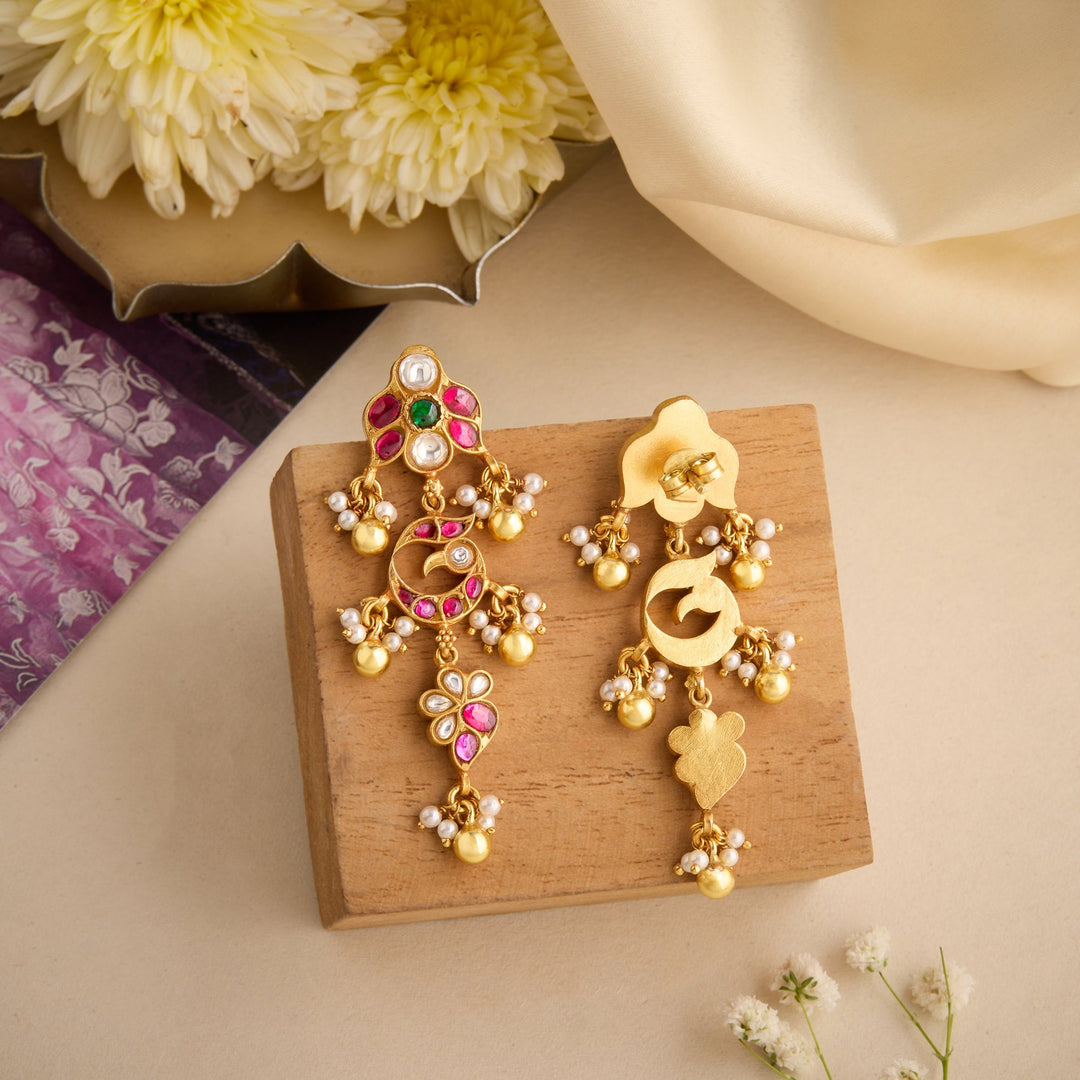 Kumudini-Mor Kundan Danglers