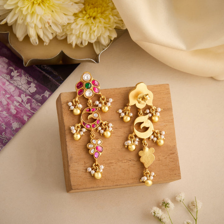 Kumudini-Mor Kundan Danglers