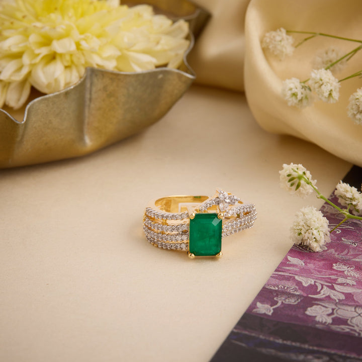 Navya Adjustable CZ Ring