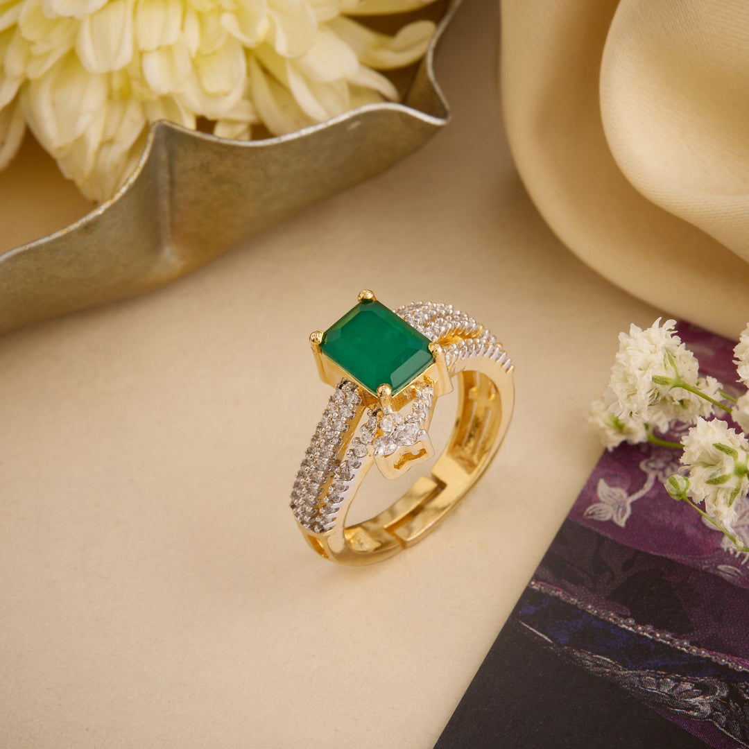 Navya Adjustable CZ Ring
