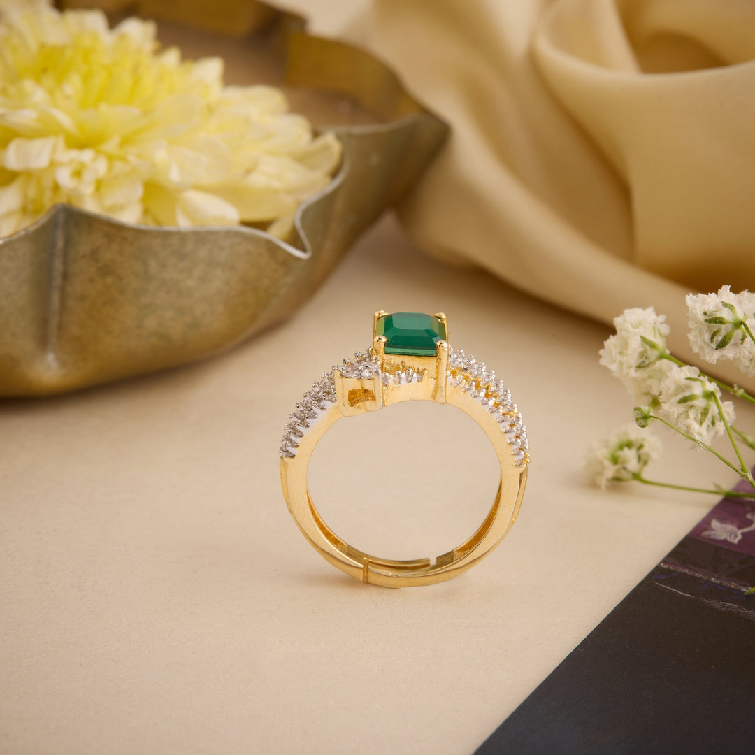 Navya Adjustable CZ Ring