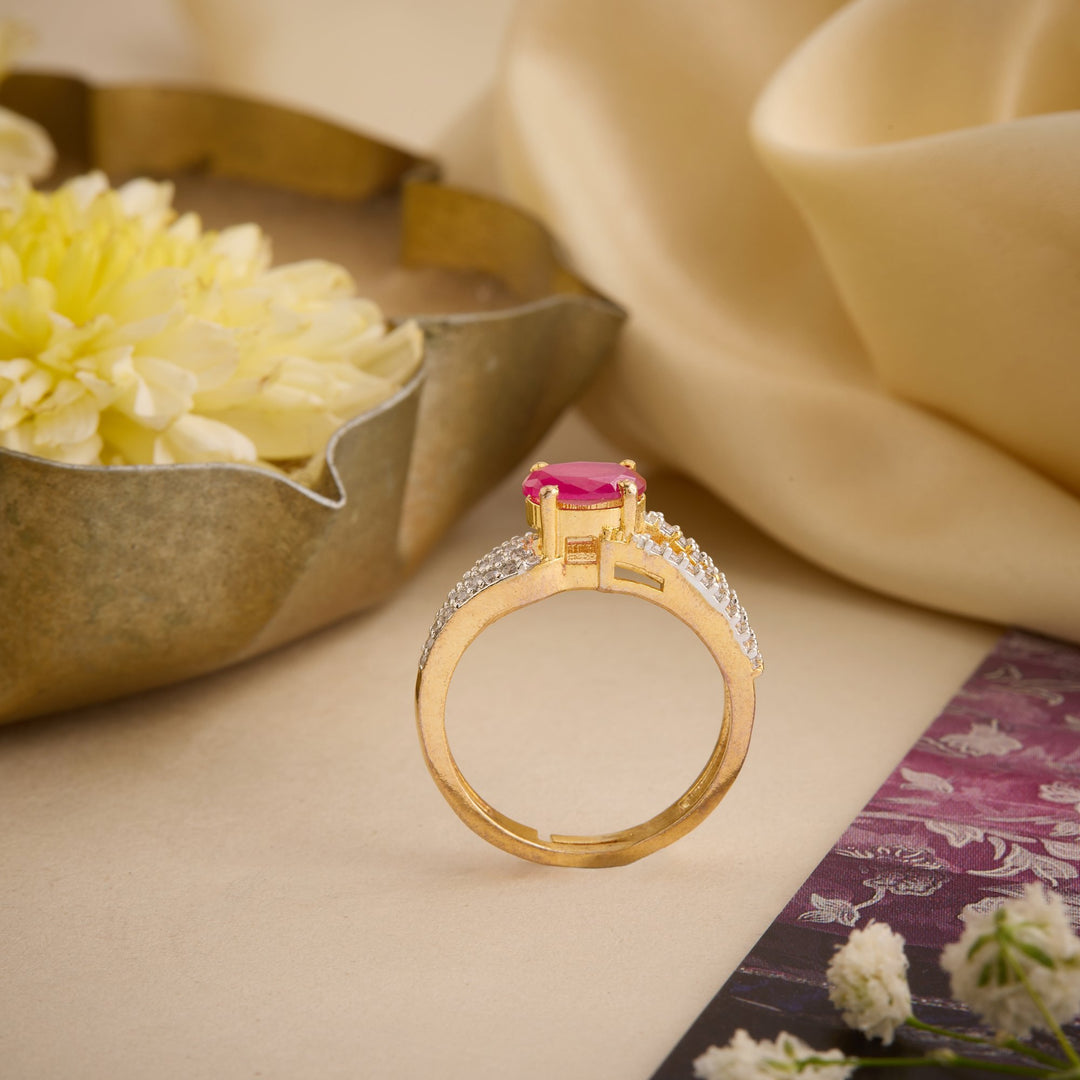 Aurelia Adjustable CZ Ring