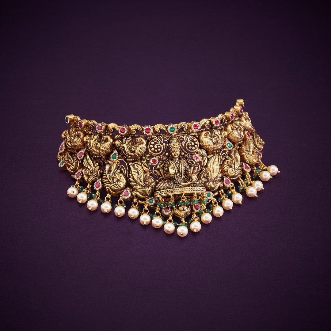 Ananti-Peacock Temple Choker