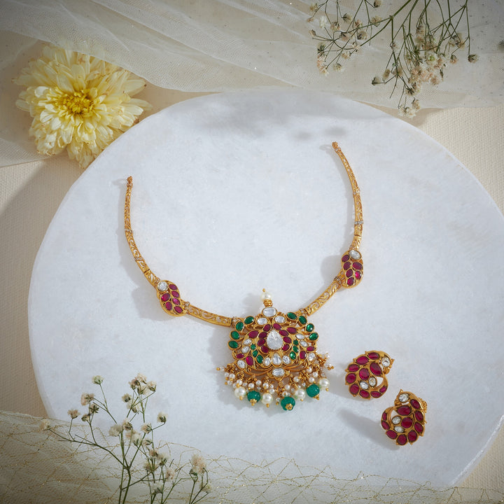 Madhurima Kundan Necklace Set