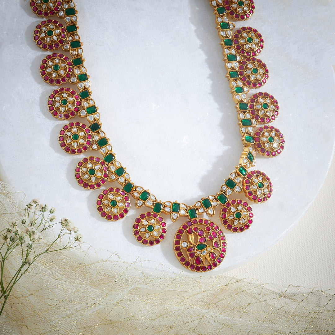 Phoolika Bottu Kundan Necklace
