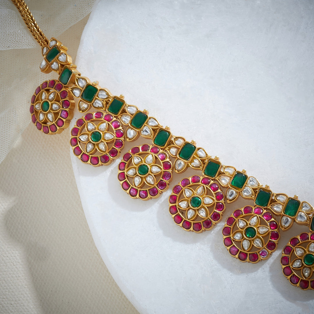 Phoolika Bottu Kundan Necklace